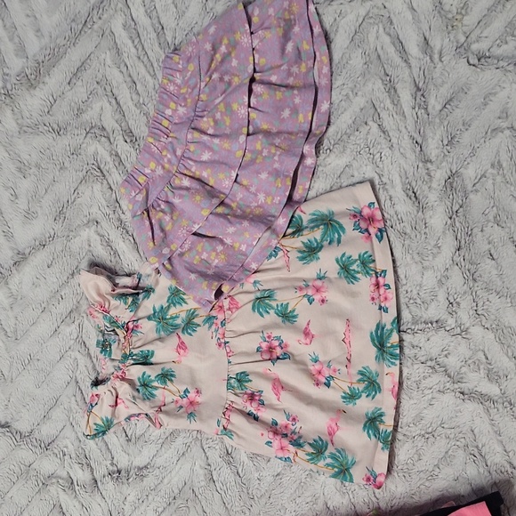 Large 14 pc baby girl clothing lot 12M 4th of July swimsuit dress pants NWT - Picture 9 of 12